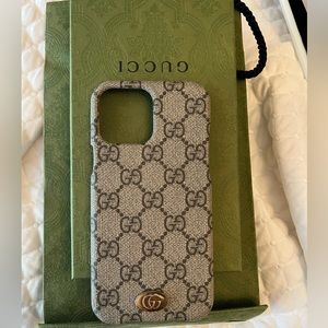 Gucci GG iPhone 13 Pro Max Case. Bag, box, and original receipt available
